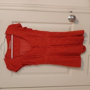 Kimchi Blue orange floral romper size 4